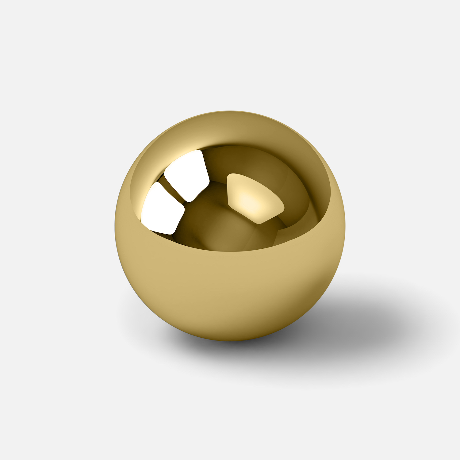 Bouton ODETE 30 (M) BRASS POLI