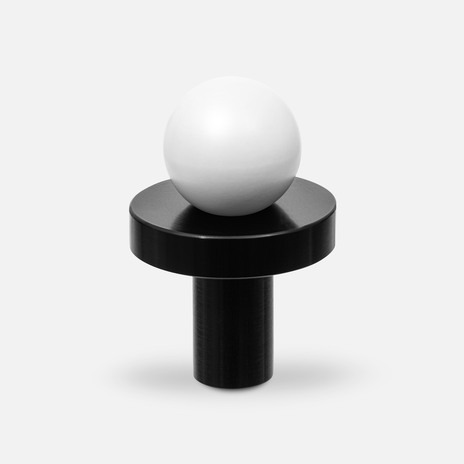 Gałka meblowa POLA BLACK - WHITE