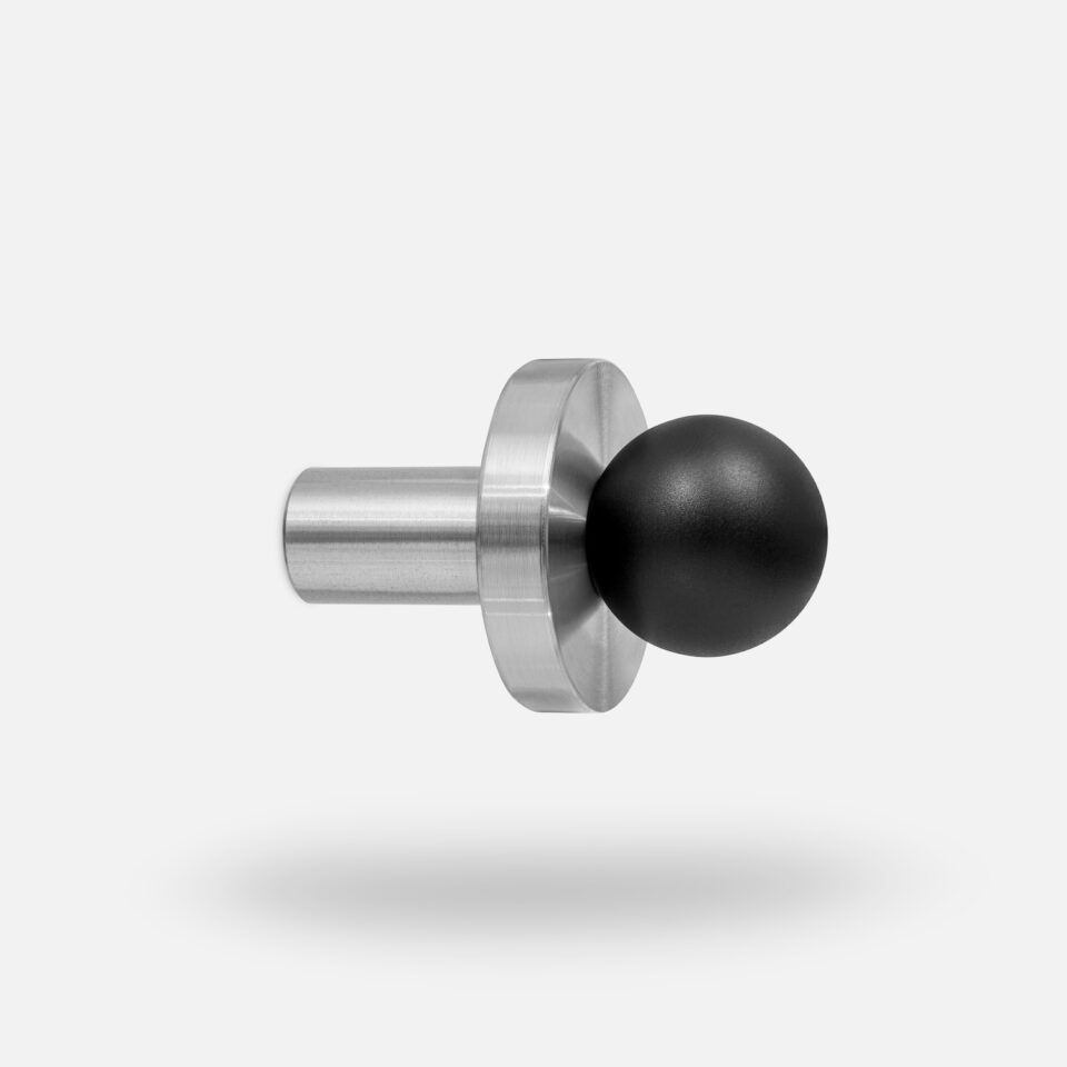 Wieszak ze stali nierdzewnej POLA SILVER-BLACK