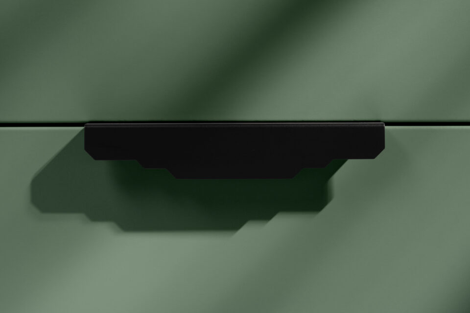 Czarny uchwyt krawędziowy KARLA BLACK