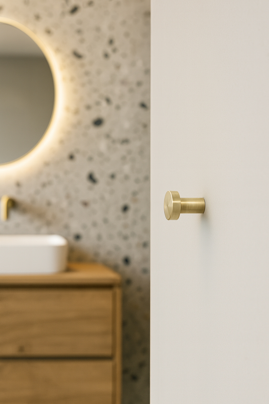 Mosiężny wieszak ścienny NENA SW