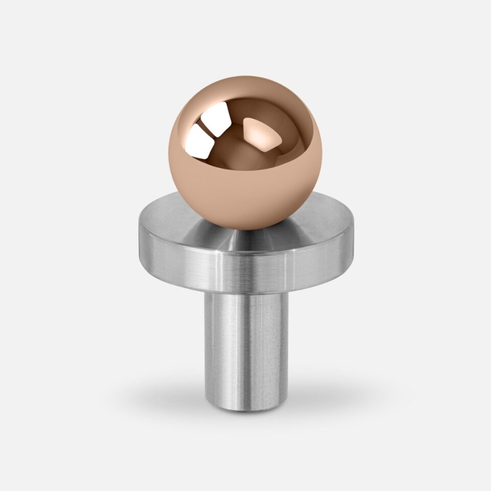 Gałka meblowa POLA SILVER-COPPER