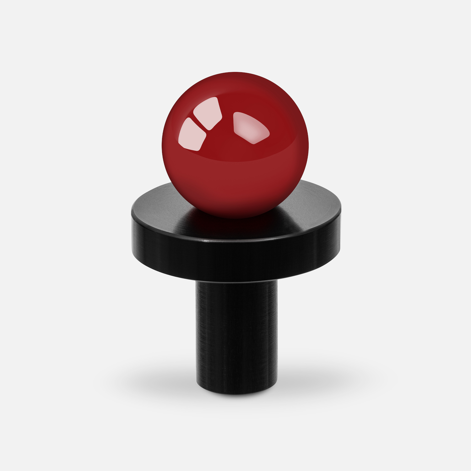 Uchwyt meblowy POLA BLACK-RED