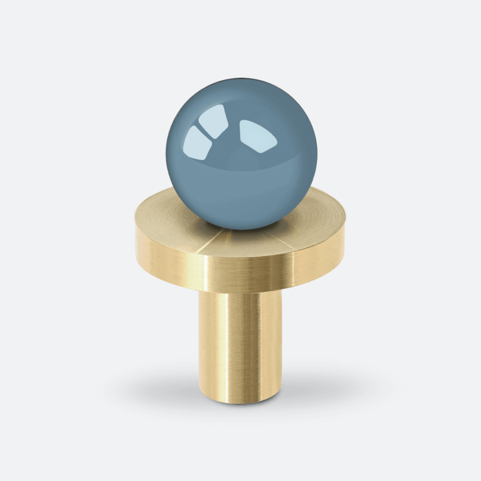 Niebieska galka meblowa OPEN&HIDE