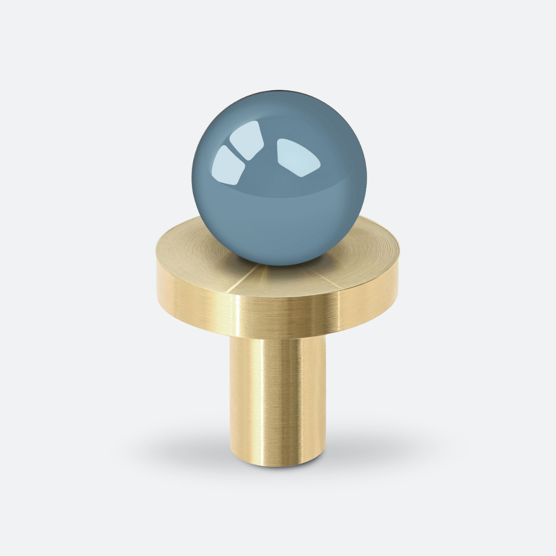 Niebieska galka meblowa OPEN&HIDE