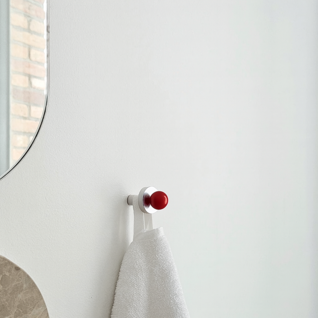 Wieszak POLA W SILVER-RED