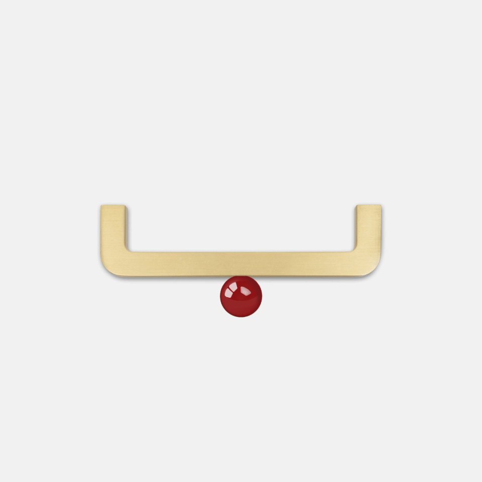 uchwyt meblowy mosiezny