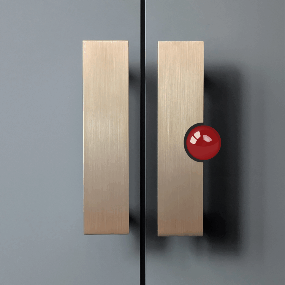 Uchwyt mosiężny podłużny LIV DOT 128