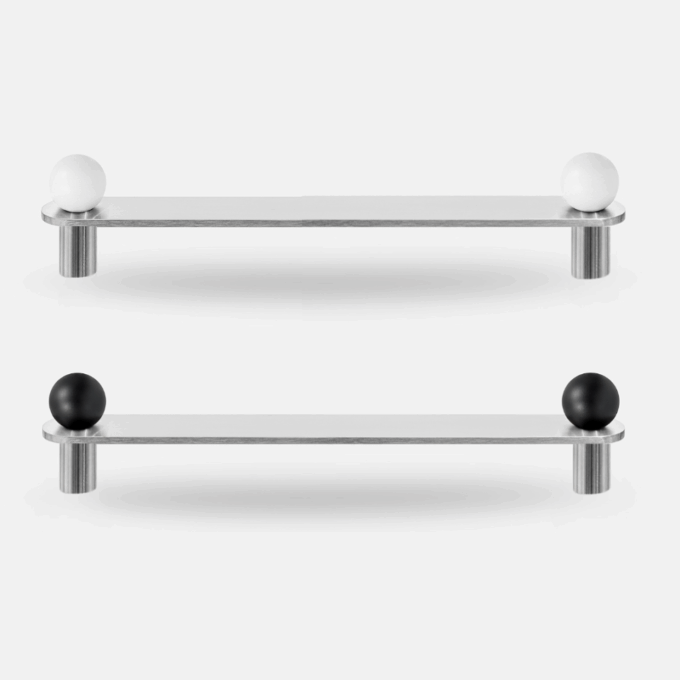 uchwyty meblowe biale czarne