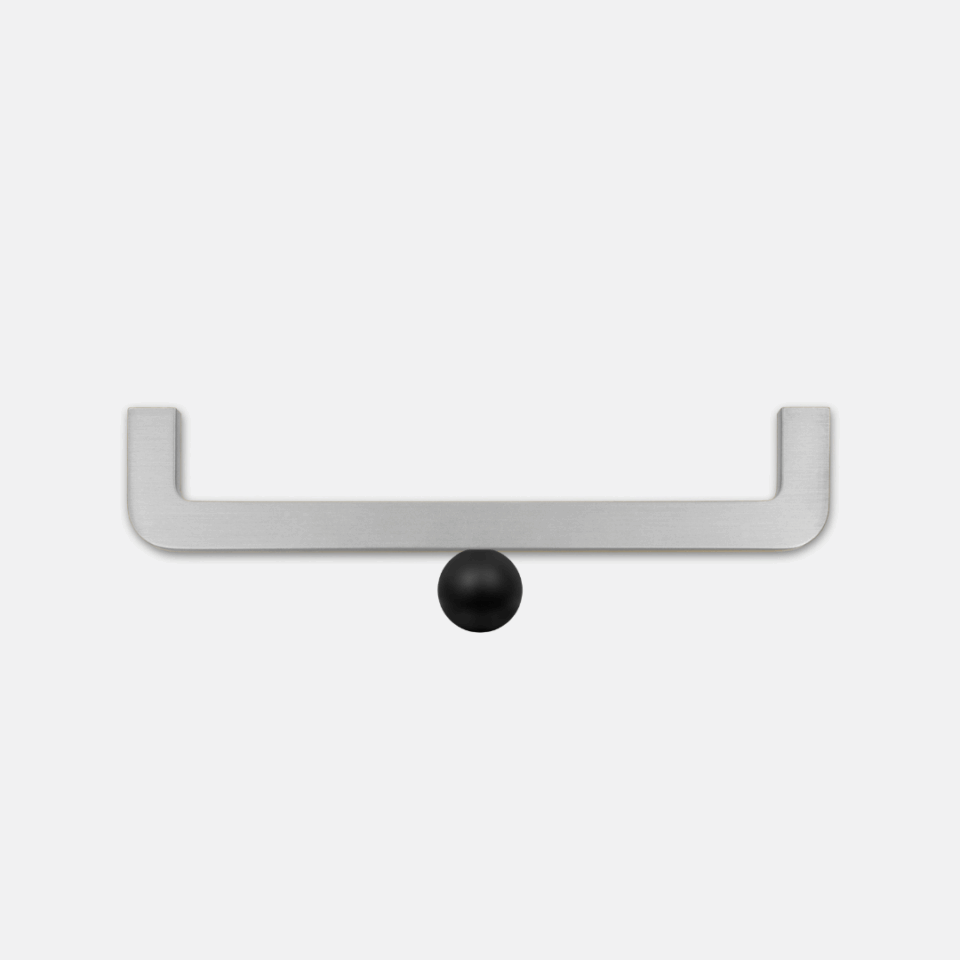 uchwyt do kuchni srebrny